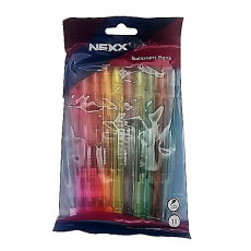 Nexx Colour Ballpoint Pens 10's